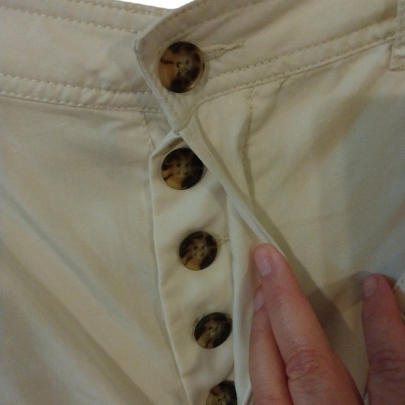Express Super High Rise 100% Lyocell Button Front & Pockets Cargo Pants Sz. 10 - Picture 2 of 12